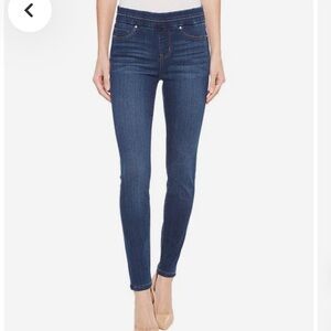 Liverpool Zoe Ankle Pull-On Leggings in Silky Soft Denim size 6 Elysian Dark